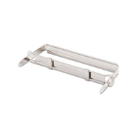 Two-piece Paper Fasteners, 1" Capacity, 2.75" Center To Center, Silver, 50-box