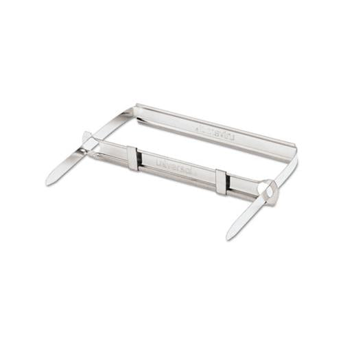 Two-piece Paper Fasteners, 2" Capacity, 2.75" Center To Center, Silver, 50-box