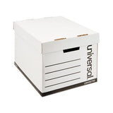 Medium-duty Lift-off Lid Boxes, Letter-legal Files, 12" X 15" X 10", White, 12-carton