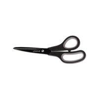 Industrial Carbon Blade Scissors, 8" Long, 3.5" Cut Length, Black-gray Straight Handle