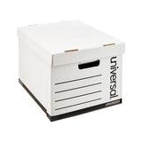 Heavy-duty Fast Assembly Lift-off Lid Storage Box, Letter-legal Files, White, 12-carton
