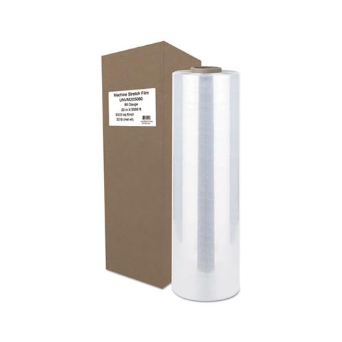 Machine Stretch Film, 20" X 5000 Ft, 20.3mic, Clear