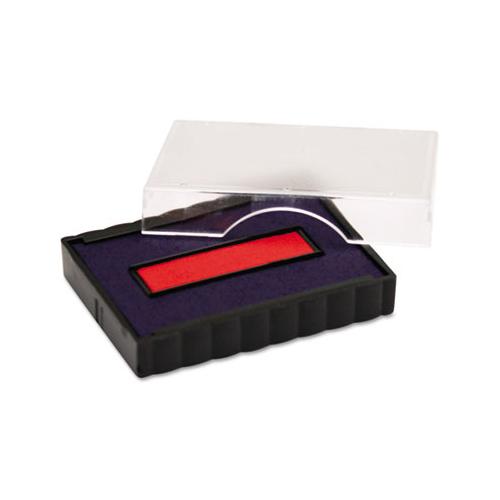 Trodat E4750 Stamp Replacement Pad, 1 X 1 5-8, Blue-red