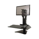 High Rise Standing Desk Workstation, 28w X 23d X 15.5h, Black