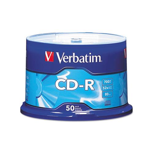 Cd-r Discs, 700mb-80min, 52x, Spindle, Silver, 50-pack