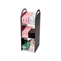 Compact Condiment Organizer, 6 1-8w X 8d X 18h, Black