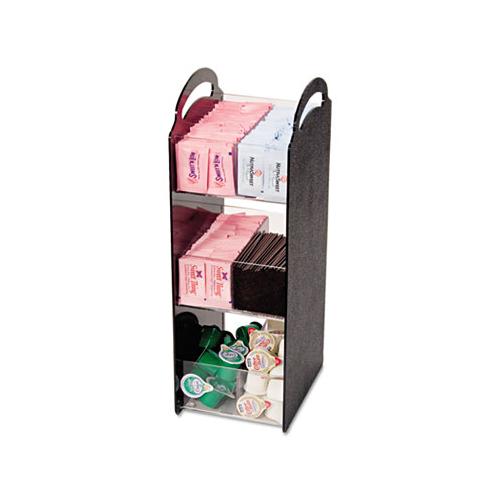 Compact Condiment Organizer, 6 1-8w X 8d X 18h, Black