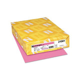 Color Cardstock, 65 Lb, 8.5 X 11, Pulsar Pink, 250-pack