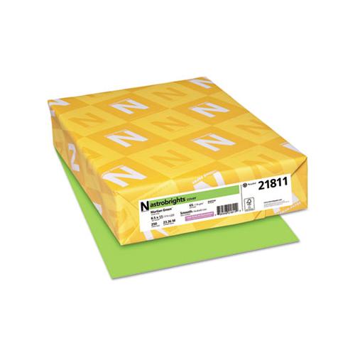 Color Cardstock, 65 Lb, 8.5 X 11, Martian Green, 250-pack