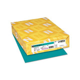 Color Cardstock, 65 Lb, 8.5 X 11, Terrestrial Teal, 250-pack