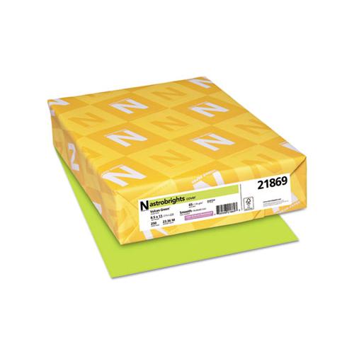 Color Cardstock, 65 Lb, 8.5 X 11, Vulcan Green, 250-pack