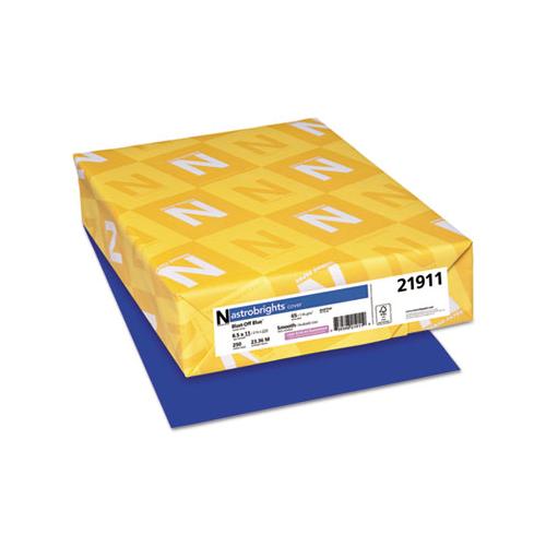 Color Cardstock, 65 Lb, 8.5 X 11, Blast-off Blue, 250-pack