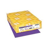 Color Cardstock, 65 Lb, 8.5 X 11, Gravity Grape, 250-pack