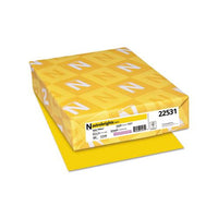 Color Paper, 24 Lb, 8.5 X 11, Solar Yellow, 500-ream