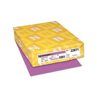 Color Cardstock, 65 Lb, 8.5 X 11, Planetary Purple, 250-pack