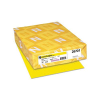 Exact Brights Paper, 20lb, 8.5 X 11, Bright Yellow, 500-ream