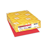 Exact Brights Paper, 20lb, 8.5 X 11, Bright Red, 500-ream