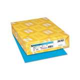 Exact Brights Paper, 20lb, 8.5 X 11, Bright Blue, 500-ream