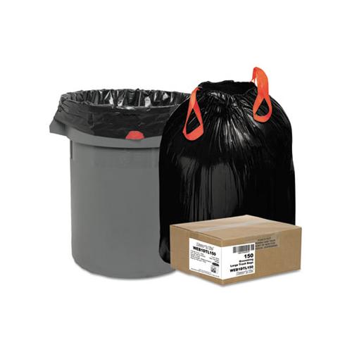 Heavy-duty Trash Bags, 33 Gal, 1.2 Mil, 33.5" X 38", Black, 150-box