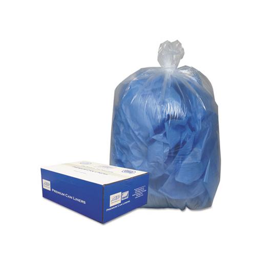 Linear Low-density Can Liners, 10 Gal, 0.6 Mil, 24" X 23", Clear, 500-carton