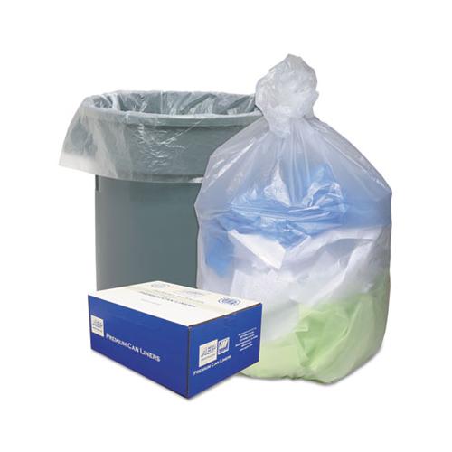 Can Liners, 33 Gal, 11 Microns, 33" X 40", Natural, 500-carton