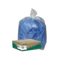 Linear Low Density Clear Recycled Can Liners, 45 Gal, 1.5 Mil, 40" X 46", Clear, 100-carton