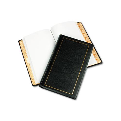 Looseleaf Minute Book, Black Leather-like Cover, 250 Unruled Pages, 8 1-2 X 14