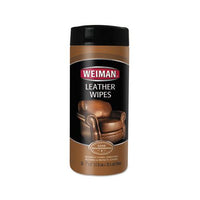 Leather Wipes, 7 X 8, 30-canister, 4 Canisters-carton