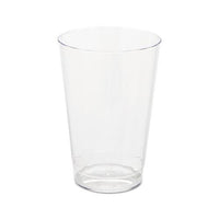 Classic Crystal Plastic Tumblers, 12 Oz, Clear, Fluted, Tall