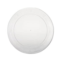 Designerware Plastic Plates, 9 Inches, Clear, Round