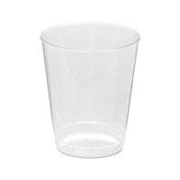 Comet Plastic Tumbler, 8 Oz., Clear, Tall, 25-pack