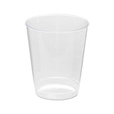 Comet Plastic Tumbler, 8 Oz., Clear, Tall, 25-pack