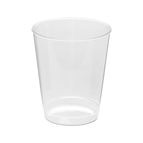Comet Plastic Tumbler, 8 Oz., Clear, Tall, 25-pack