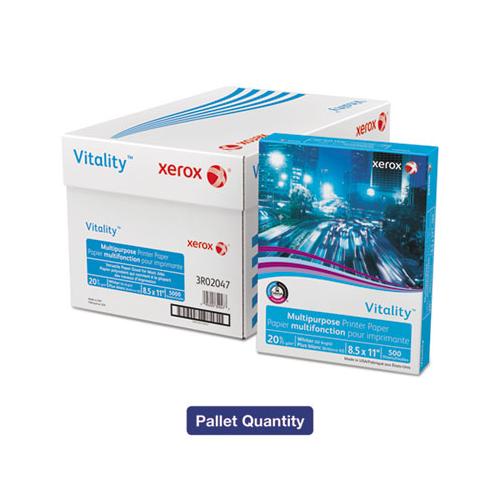 Vitality Multipurpose Print Paper, 92 Bright, 20lb, 8.5 X 11, White, 500 Sheets-ream, 10 Reams-carton, 40 Cartons-pallet