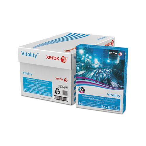 Vitality 30% Recycled Multipurpose Paper, 92 Bright, 20lb, 8.5 X 11, White, 500-ream