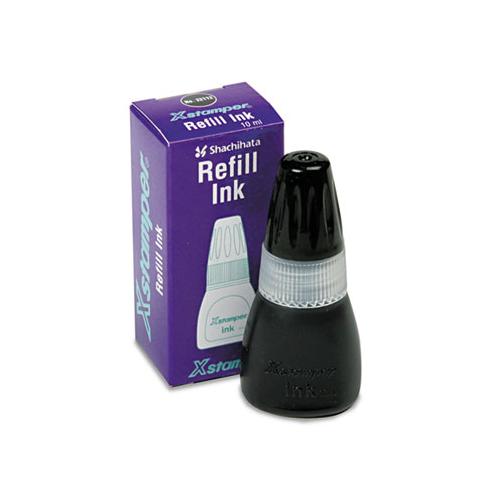 Refill Ink For Xstamper Stamps, 10ml-bottle, Black
