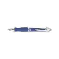 Gr8 Retractable Gel Pen, Medium 0.7mm, Blue Ink, Blue-silver Barrel, Dozen