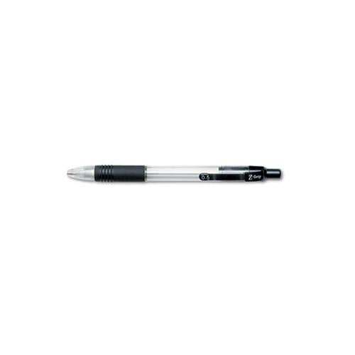 Z-grip Mechanical Pencil, 0.5 Mm, Hb (#2.5), Black Lead, Clear-black Grip Barrel, Dozen
