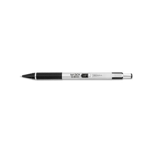 M-301 Mechanical Pencil, 0.5 Mm, Hb (#2.5), Black Lead, Steel-black Accents Barrel, Dozen