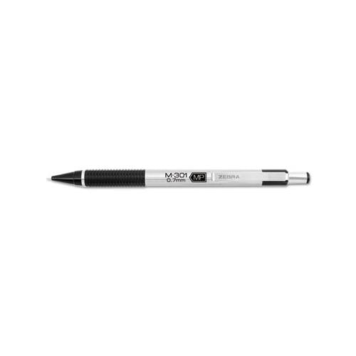 M-301 Mechanical Pencil, 0.7 Mm, Hb (#2.5), Black Lead, Steel-black Accents Barrel