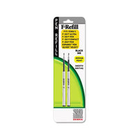 F-refill, Medium Point, Black Ink, 2-pack