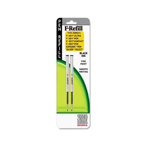 F-refill, Fine Point, Black Ink, 2-pack